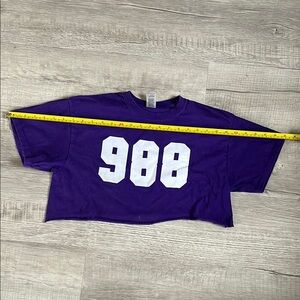 Purple Kids Shirt with White Print